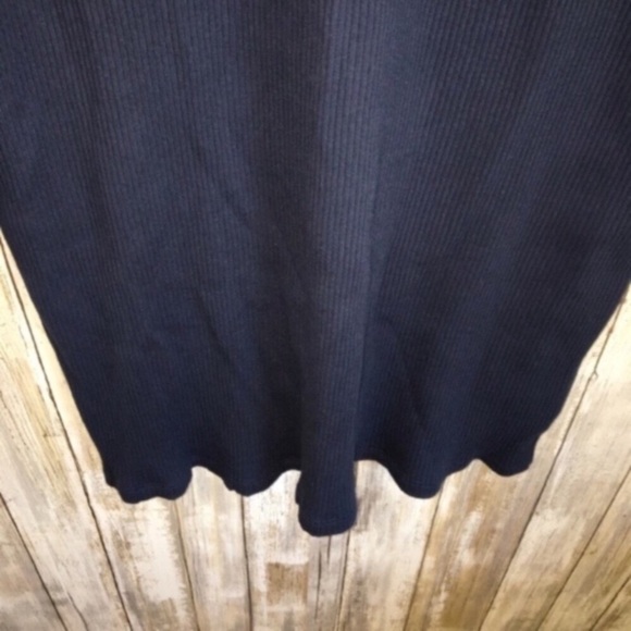 Wild Fable Blue Butterfly Embroidered Ribbed Dress - Picture 5 of 6